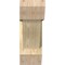 Ekena Millwork Traditional Slat Rough Sawn Bracket w/ Offset Brace, Douglas Fir, 8"W x 22"D x 22"H BKT0806X22X22TRA06RDF - alternate 3